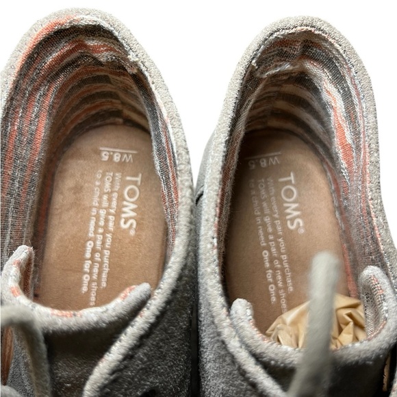 Toms Suede Tan/Brown Wedges Booties Size: 9 - Picture 2 of 6